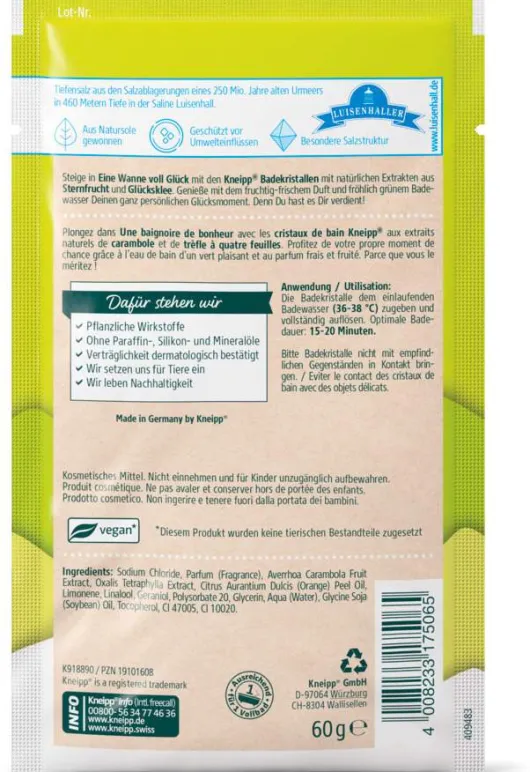 Kneipp Badekristalle Eine Wanne Voll Glück 60 G