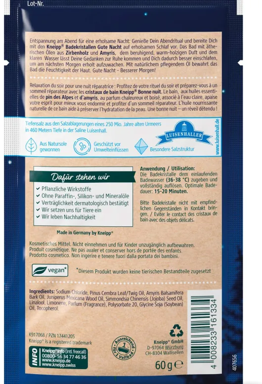 Kneipp Badekristalle Gute Nacht 60 G