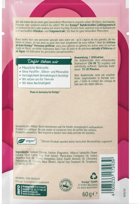 Kneipp Badekristalle Lieblingsmensch 60 G