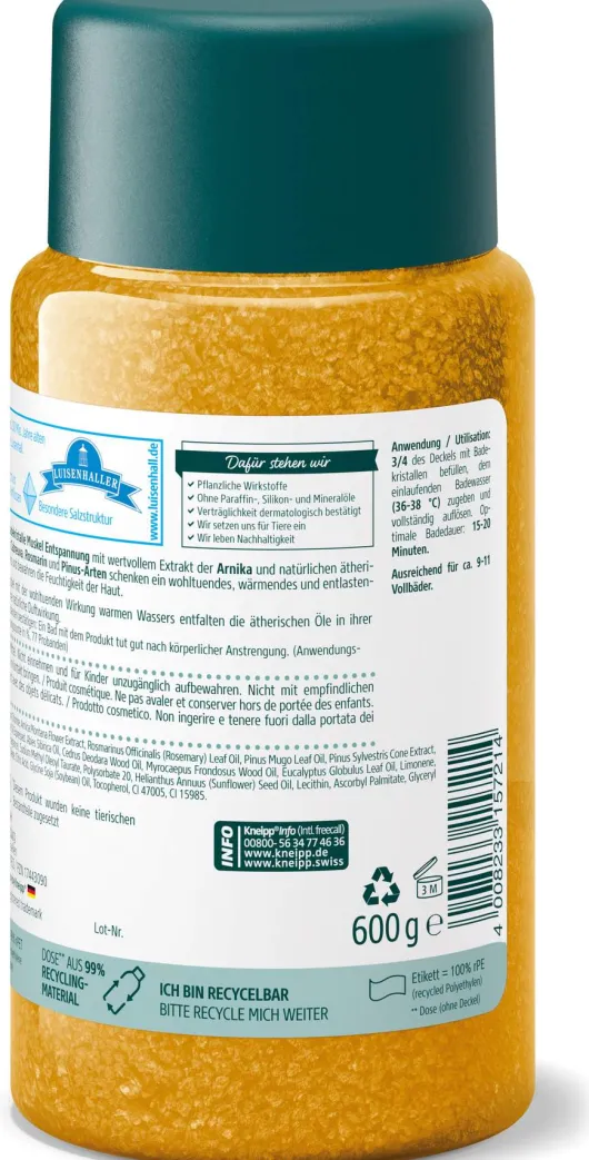 Kneipp Badekristalle Muskel Entspannung 600 G