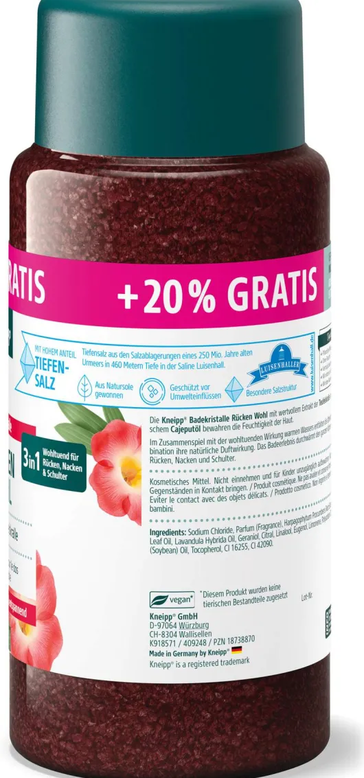 Kneipp Badekristalle Rücken Wohl 720 G