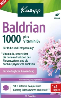 Kneipp Baldrian 1000 mg plus Vitamin B1 30 Tabletten