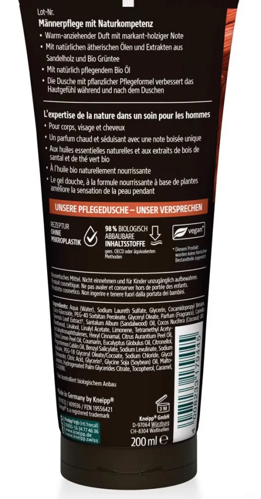 Kneipp Men 3in1 Dusche Wild 200 ml