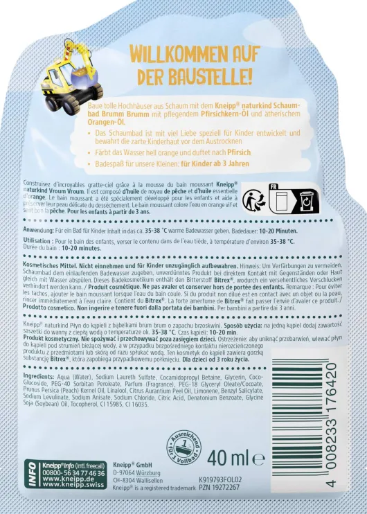 Kneipp naturkind Brumm Brumm Schaumbad 40 ml