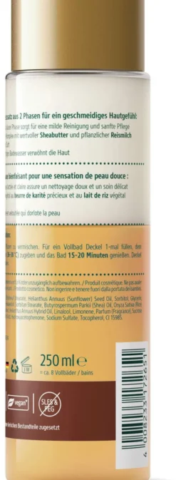 Kneipp 2-Phasen Bad Öl & Milch Shea & Reismilch 250 ml