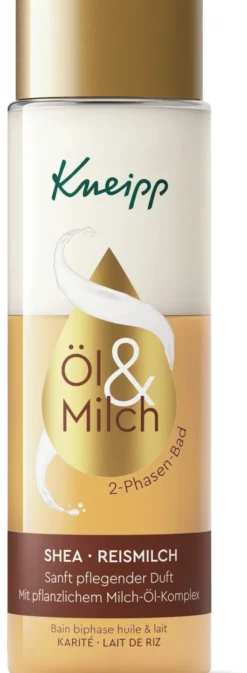 Kneipp 2-Phasen Bad Öl & Milch Shea & Reismilch 250 ml