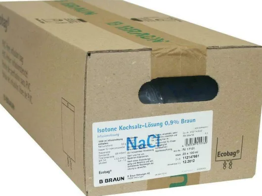 Kochsalzlösung 0,9% Braun Ecobag 20 X 100 ml Infusionslösung