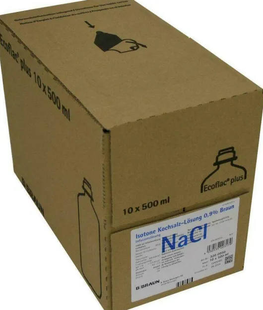 Kochsalzlösung 0,9% Ecoflac Plus 10 X 500 ml Infusionslösung