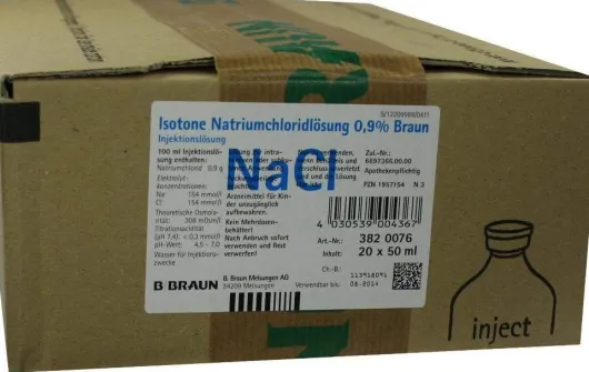 Kochsalzlösung Isotone Natriumchloridlösung 0,9% 20 X 50 Ml...