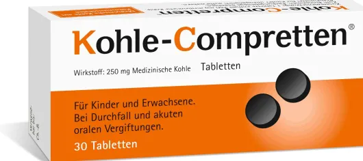 Kohle Compretten 30 Tabletten