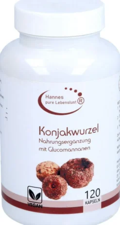 Konjakwurzelextrakt Glucomannan Kapseln 120 Stück