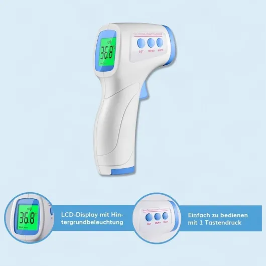 Kontaktlos Infrarot-Thermometer für Stirn und Oberflächen