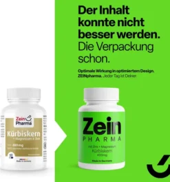 Kürbiskern Plus Zink und Magnesium Kapseln 400 mg 60 Stück