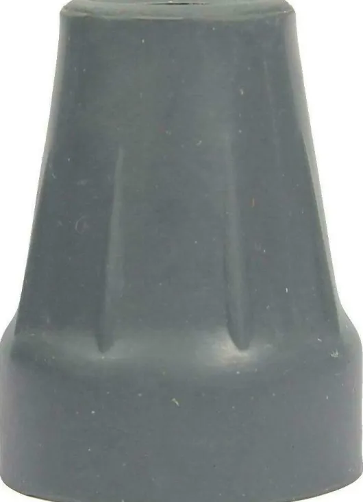 Krückenkapsel 18-19mm Grau Stahleinlage