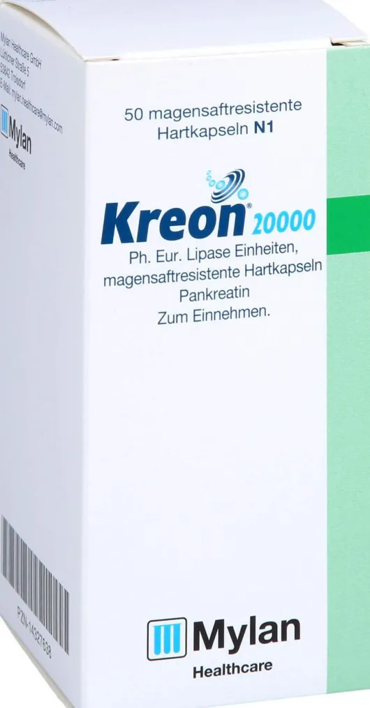 Kreon 20.000 Ph.Eur.Lipase Einheiten Msr.Hartkaps.