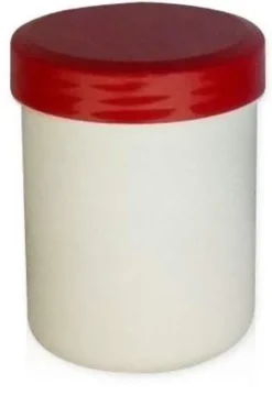 Kruke Mit Deckel, Weiß, Kunststoff 10 G