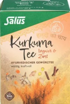 Kurkuma Tee Ingwer & Zimt Bio Salus Filterbeutel 15 Stück