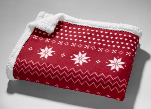 Kuscheldecke Winterflocken 120x160 cm
