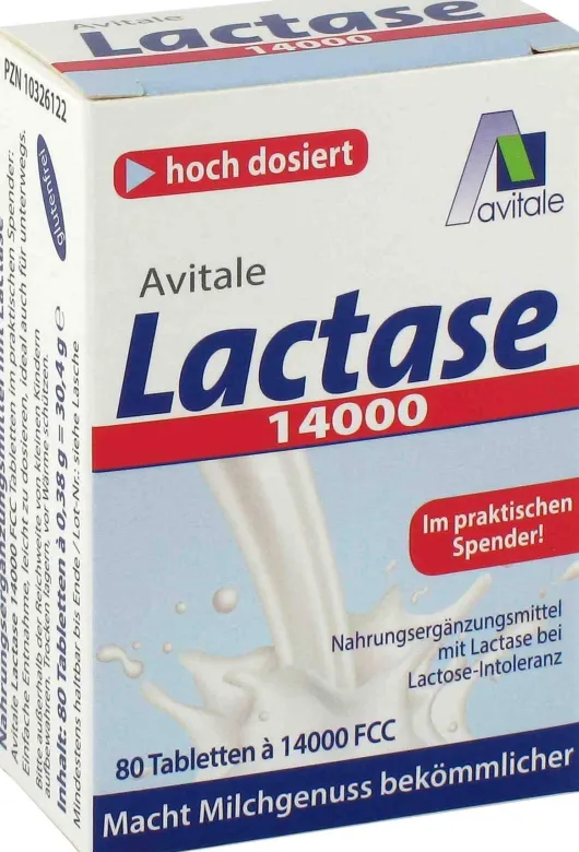 LACTASE 14.000 FCC 80 Tabletten im Spender