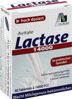LACTASE 14.000 FCC 80 Tabletten im Spender