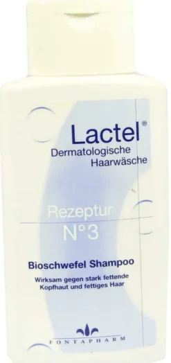 Lactel Nr.3 Gegen Stark Fettende Kopfhaut 200 ml Shampoo