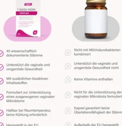 Lacto Intim Forte N45 + Biotin + Vitamin B2 & B3 30 Kapseln