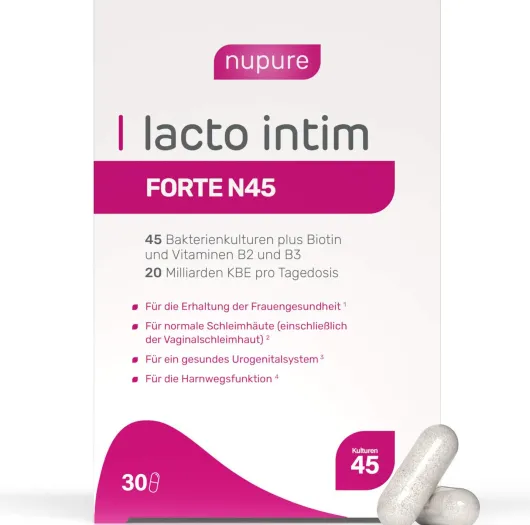Lacto Intim Forte N45 + Biotin + Vitamin B2 & B3 30 Kapseln