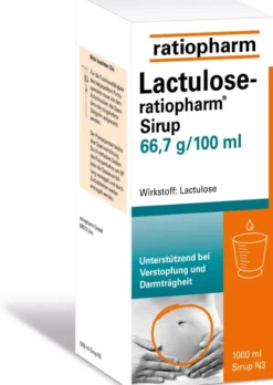 Lactulose-ratiopharm Sirup 66,7 g pro 100 ml 1000 ml Sirup