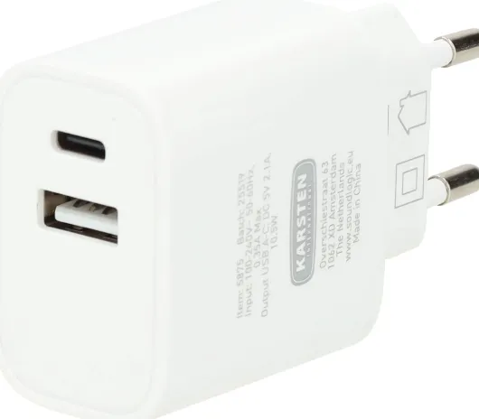 Ladeadapter 10W mit USB A+C