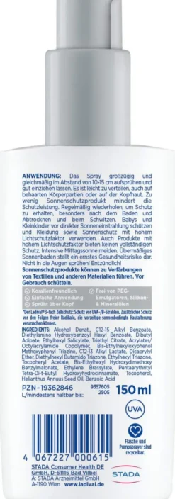 Ladival Aktiv Sonnenschutz-Spray LSF 50+ 150 ml