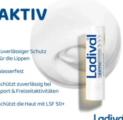 Ladival Aktiv UV-Schutzstift Lippen LSF 50+ 1 Stift