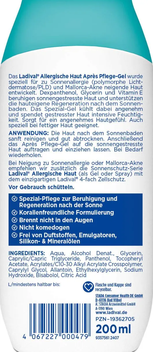 Ladival allergische Haut Apres Pflege-Gel 200 ml