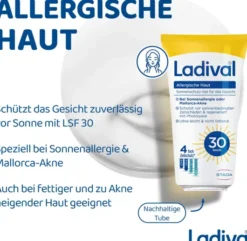 Ladival allergische Haut Sonnenschutz-Gel Gesicht LSF 30 50 ml
