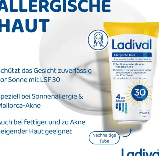 Ladival allergische Haut Sonnenschutz-Gel Gesicht LSF 30 50 ml