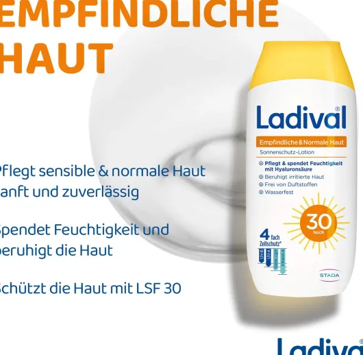 Ladival empfindliche + normale Haut Sonnenschutz LSF 30 200 ml