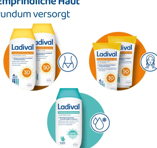 Ladival empfindliche + normale Haut Sonnenschutz LSF 30 200 ml