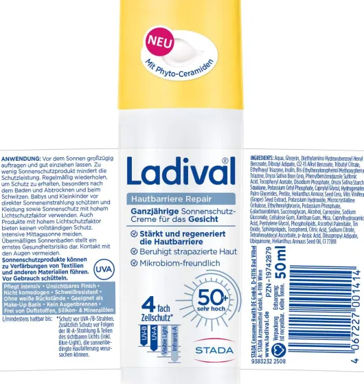 Ladival Hautbarriere Repair Sonnenschutz LSF 50+ 50 ml