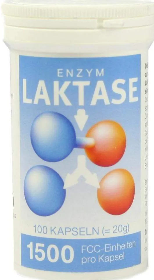 Laktase 1500 Fcc Enzym 100 Kapseln
