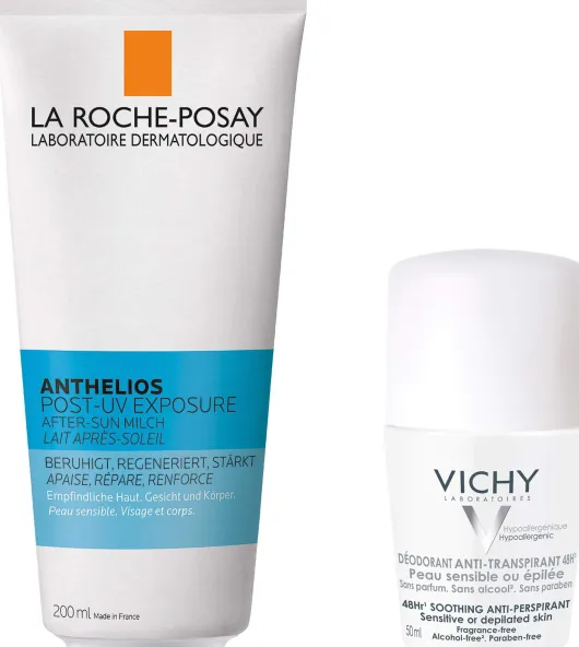 La Roche Posay Anthelios After Sun Milch 200 ml + gratis Vichy Deo Roll-on Anti Flecken 48h 50 ml