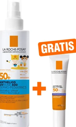 La Roche Posay Anthelios Dermo-Kids Invisible UVMune 400 LSF50 200 ml Spray + gratis Anthelios Anti-Pigment Fluid 15 ml