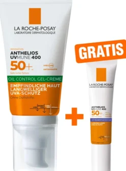 La Roche Posay Anthelios Oil Control Gel-Creme UV Mune 400 LSF 50+ 50 ml + gratis Anthelios Anti-Pigment Fluid 15 ml