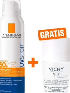 La Roche Posay Anthelios Pro Sport Mist LSF 50+ 200 ml + gratis Vichy Deo Roll-on Anti Flecken 48h 50 ml