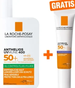 La Roche Posay Anthelios UV Mune Oil Control LSF50 50 ml Fluid + gratis Anthelios Anti-Pigment Fluid 15 ml