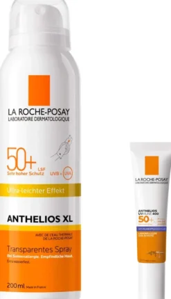 La Roche Posay Anthelios XL transparentes Körperspray LSF 50+ + gratis La Roche Posay Anthelios Anti-Pigment Fluid 15 ml