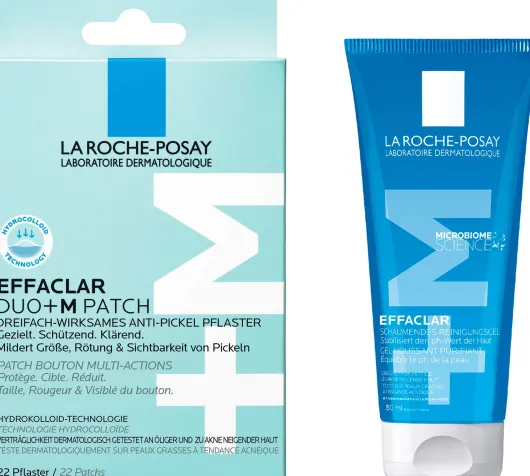La Roche Posay Effaclar Duo+M Patch 22 Stück + gratis La Roche Posay Effaclar Gel 50 ml Mini