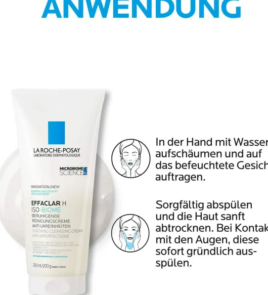 La Roche Posay Effaclar H Iso-Biome Reinigungscreme 200 ml