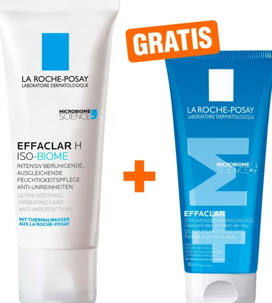 La Roche Posay Effaclar H Iso-Biome Feuchtigkeitspflege 40 ml + gratis Effaclar Gel 50 ml