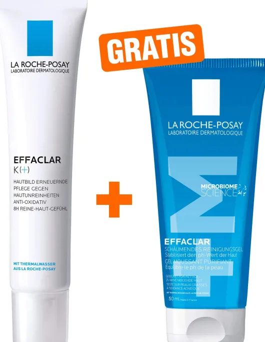 La Roche Posay Effaclar K+ Creme 40 ml + gratis Effaclar Gel 50 ml