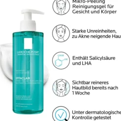 La Roche Posay Effaclar Mikro-Peeling Reinigungsgel 400 ml