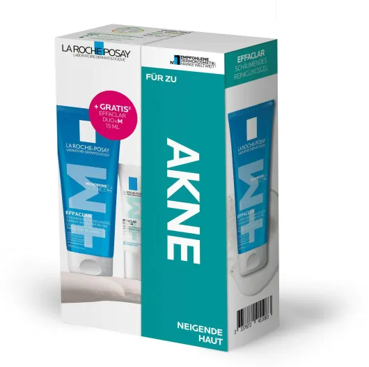 La Roche Posay Effaclar schäumendes Reinigungsgel 200 ml + gratis Effaclar Duo + M Creme 15 ml